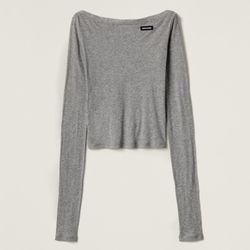 Miu Miu Ribbed Jersey Top