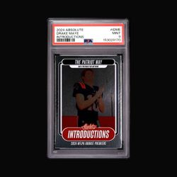 2024 Absolute Football - Drake Maye (RC) Introductions PSA 9