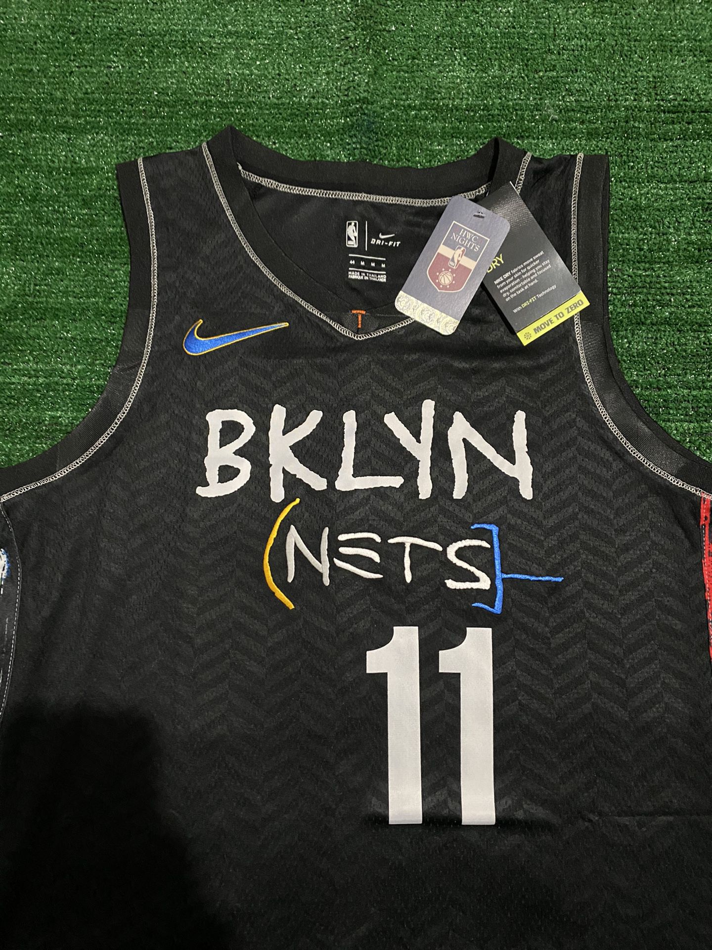 Kyrie Irving Brooklyn Nets Player-Issued #11 Black Jersey from the