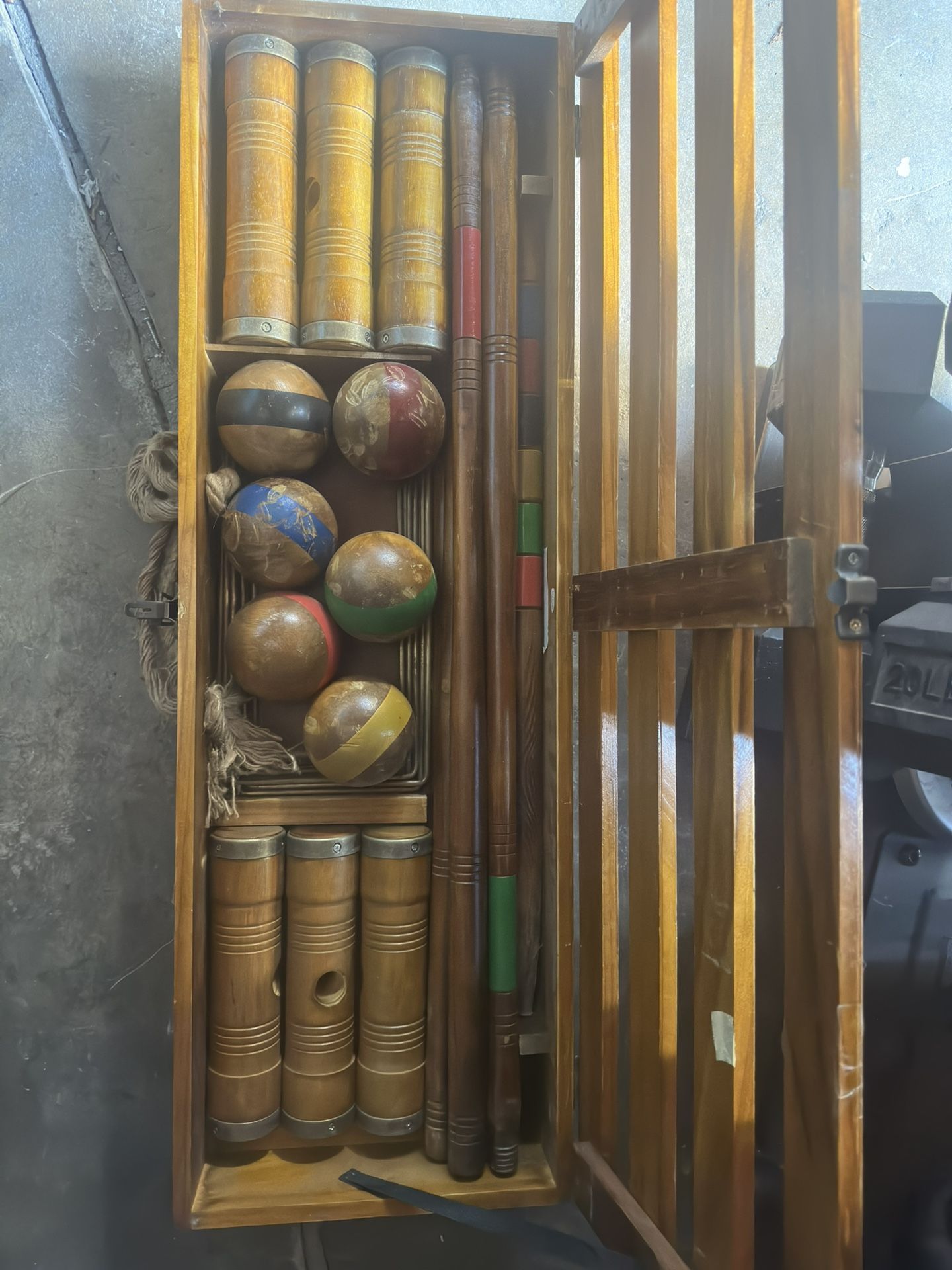 Croquet Set In Wood Case