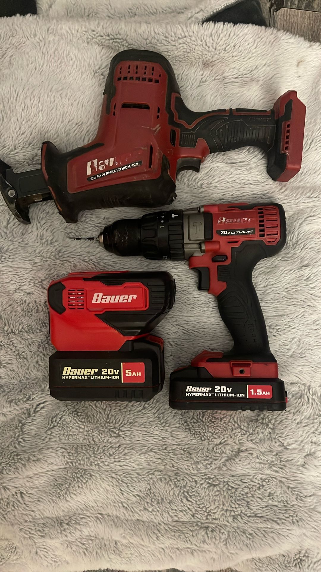 Bauer Drill And Saw And Charger
