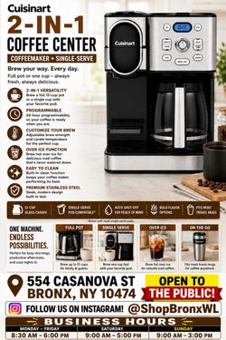 Cuisinart 2-in-1 Coffee Center Coffeemaker
