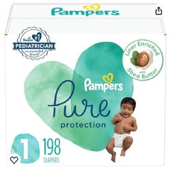 Pampers Pure Protection Diapers - Size 1