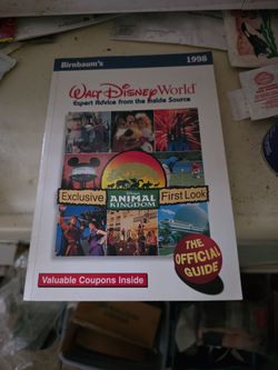 vintage 1998 paperback edition of Birnbaum's Official Guide to Walt Disney World