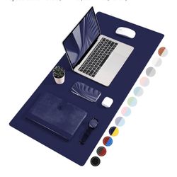 24x14in Dark Blue/yellow Desk Top