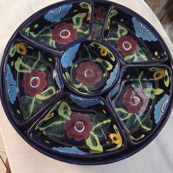 Hand Made Pottery Chip & Dip 