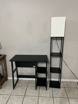 Nice Desk and Lamp Set