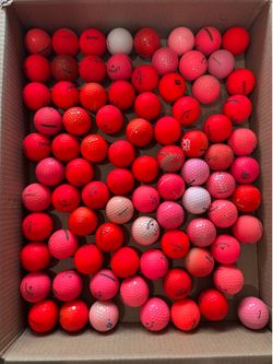 700 golf balls pink/orange/yellow 5A/4A