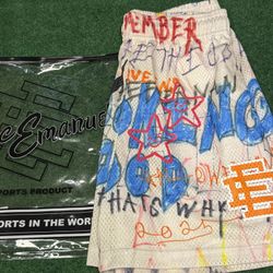 Eric Emmanuel X Asspizza Halloween Shorts Size L