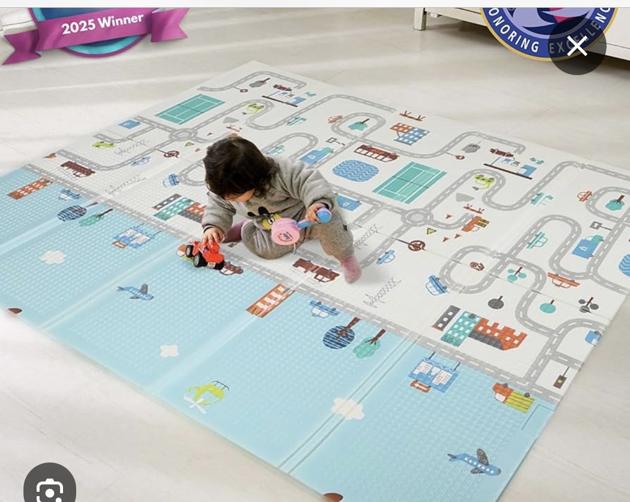 New- 70 X 78 Reversible Playmat