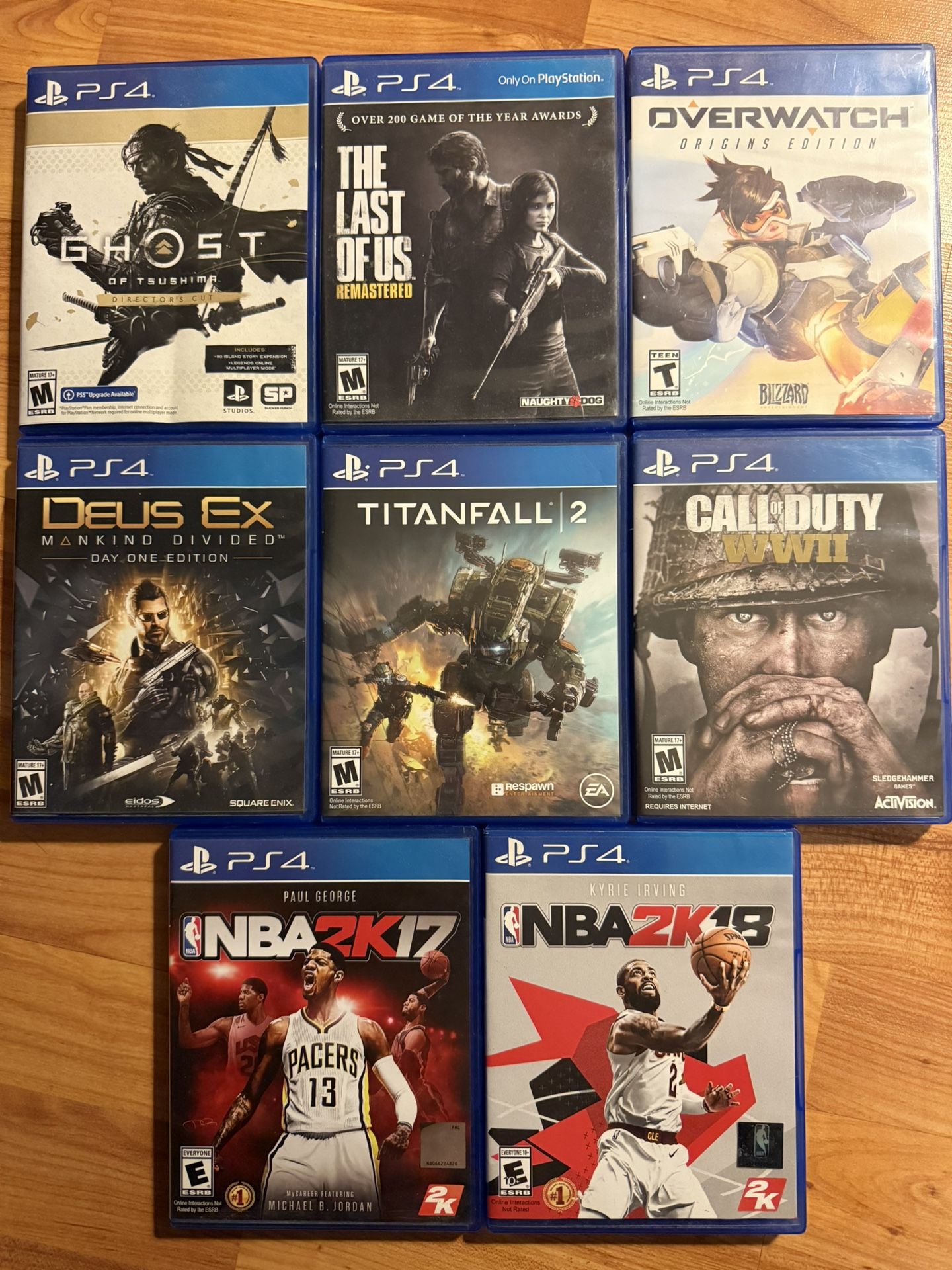 PS4 Games $5 - $10