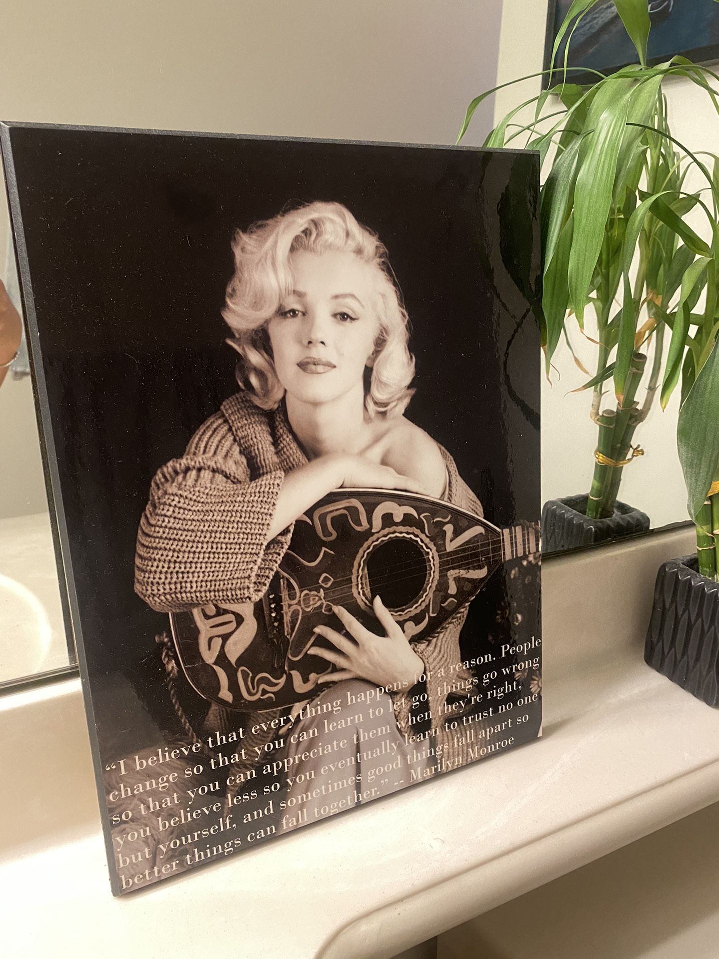 Marilyn Monroe Quote Canvas