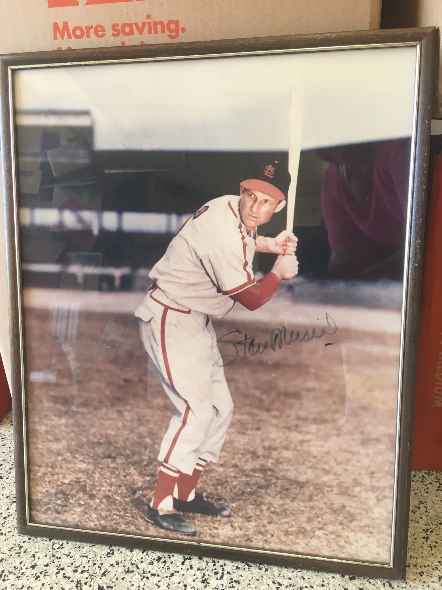 Stan Musial Autographed St. Louis Cardinals Framed Photograph