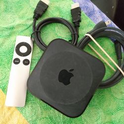 APPLE TV 3dr GEN STREAMING MEDIA 8GB WI-FI HD 1080P HDMI CABLE REMOTE CONTROL 