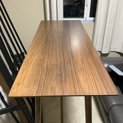 Coaster Home Furnishings - Finnick - Pub Height Bar Table - 47-Inch Rectangular Table with Angled Tapered Legs - Dining Room & Home Bar - Walnut