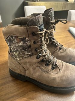 Wolverine Mens Work Boots/Hunting Waterproof Insulated Size 12
