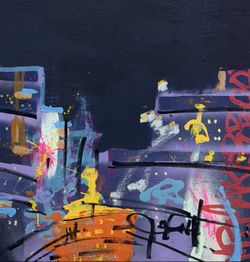 Futuristic Abstract Cityscape #4