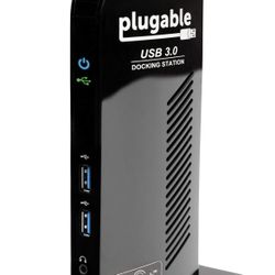Plugable USB 3.0 Docking Station Dual Monitor for Windows and Mac