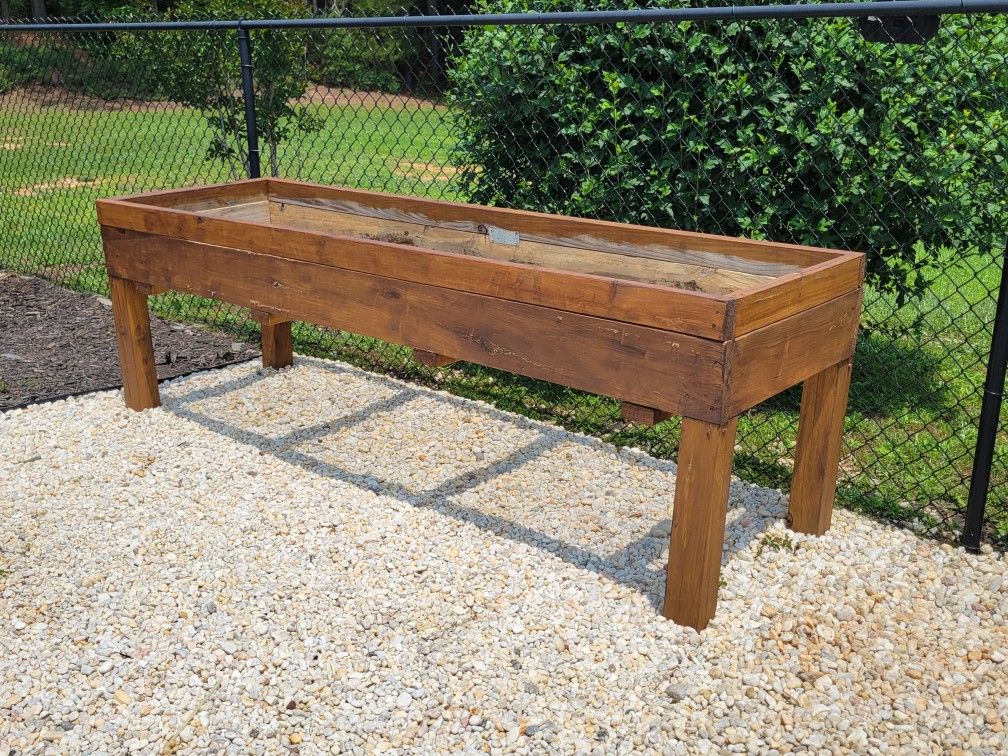 (2) Wooden Garden Beds