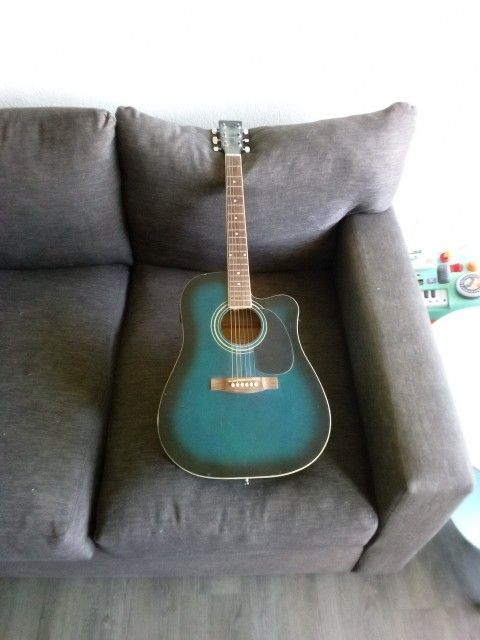 Bestler Full-size Cutaway Acoustic-electric Guitar
