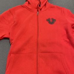 XL red hoodie True religion 