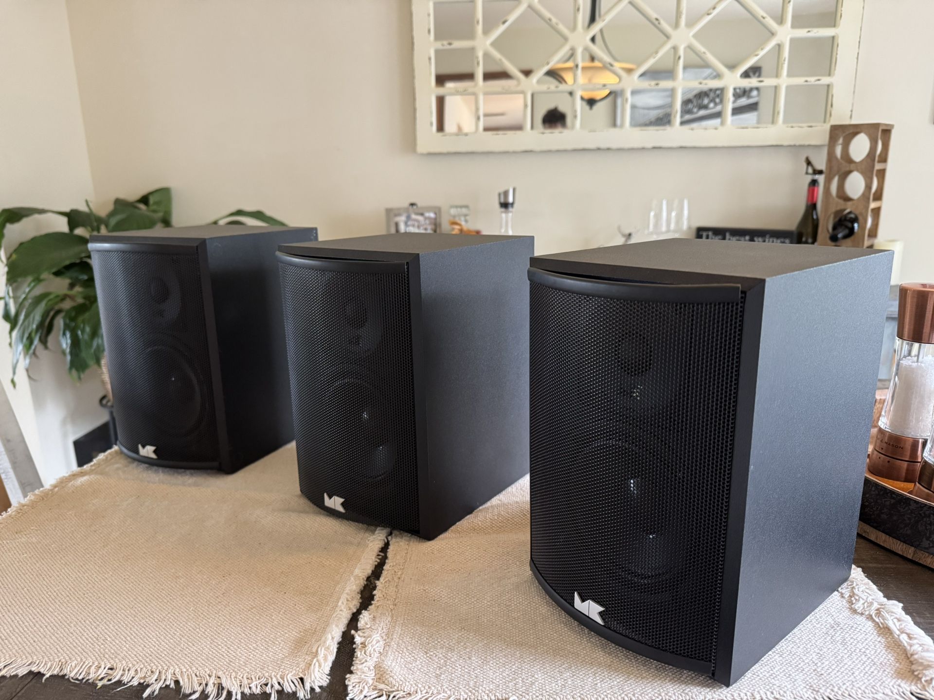 3 Miller & Kreisel LCR55 Speakers