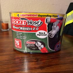 Pocket Hose Silver Bullet 2.0, Garden Hose 75ft.  - NEW 