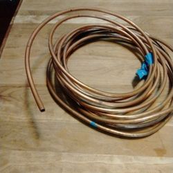 3/8in Copper Pipe Roll. Approximately 30 Ft