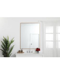 Brass Mirror 30x48”