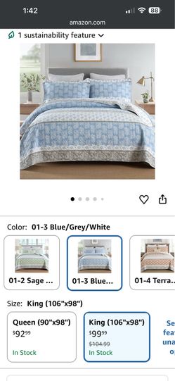 Ajocci queen sized quilt set