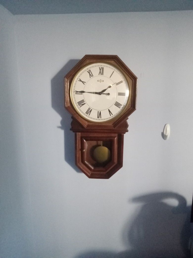 Antique DEA Regulator Pendulum Wooden Wall Clock