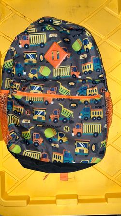 Kids Construction Trucks Backpack