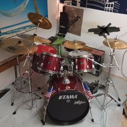Tama ImperialStar Drum Kit W/Extras!