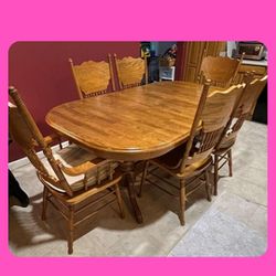 Dining Table With Six Chairs. 