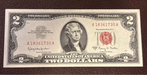 $2 1963 A vintage banknote USA