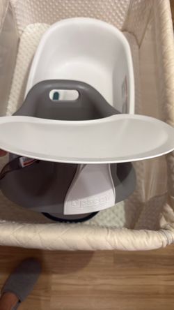 Upseat Original Ergonomic Baby Floor & Booster Positioning Seat with Tray - Gray