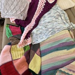 Assorted Hand Knitted Throws