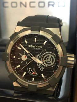 Concord C1 Retrograde Titanium Automatic Swiss Men's Watch (0320054) - BRAND NEW