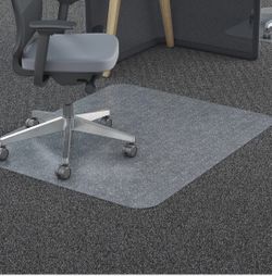 Deflecto Polycarbonate Chairmat for Carpet - Carpeted Floor - 48" Length x 36" Width x 62.5 mil Thickness - Rectangle - Polycarbonate - Clear