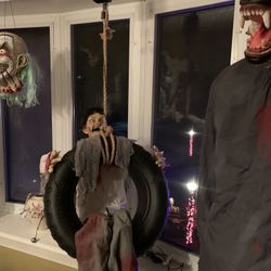 Animated Boy On A Tire