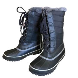 JBU By Jambu Black Sabine Faux Fur Tall Boots Size 7