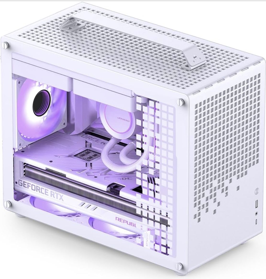 White Micro-ATX Mini Tower Pc Case For Sale $52.00 50%+ OFF Retail $104.98 NEW IN BOX