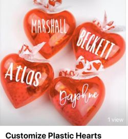 Customize Plastic Hearts
