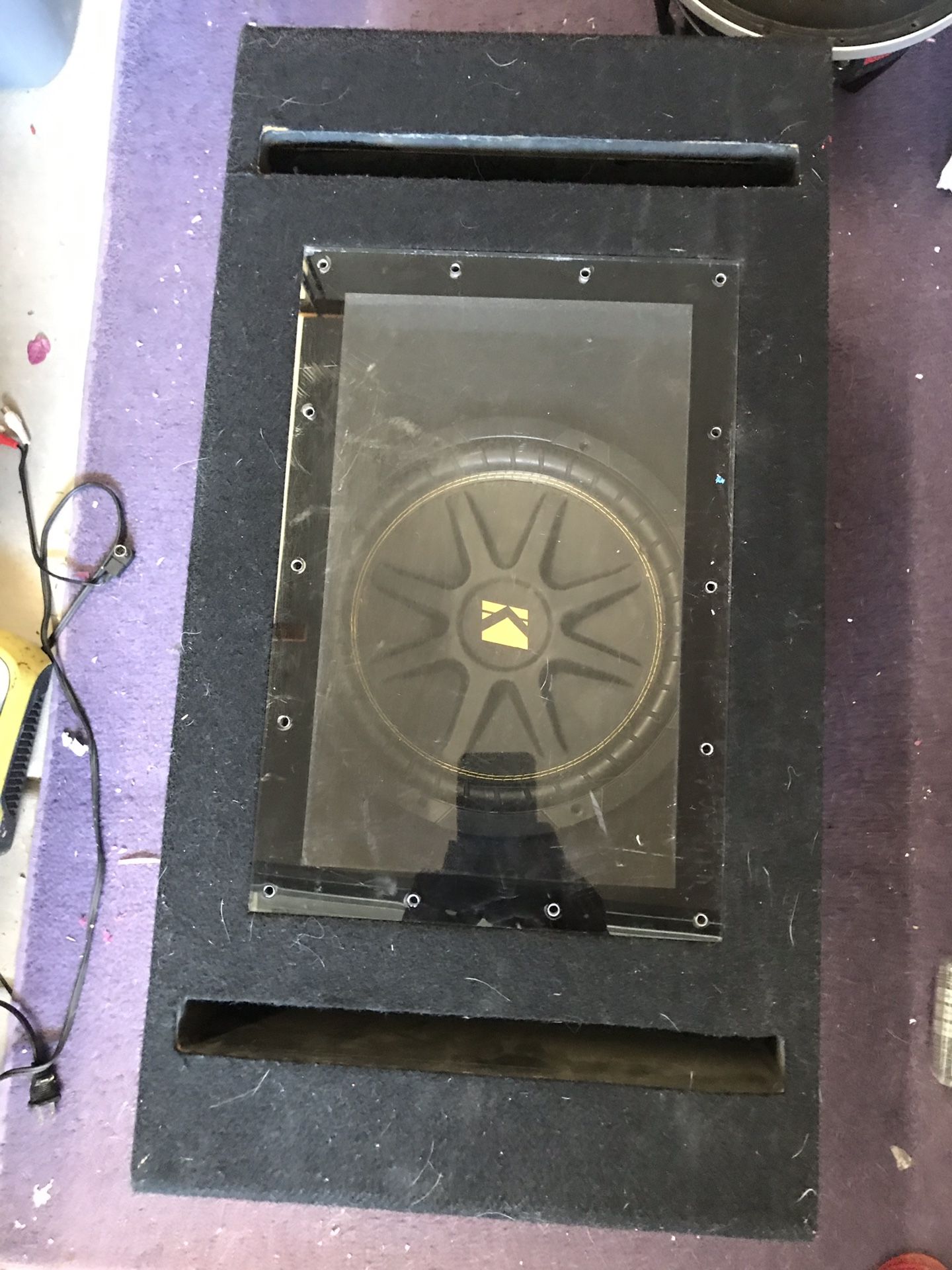 Kicker Comp 12 in custom Bandpass enclosure