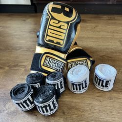 Boxing Gloves and Hand Wraps