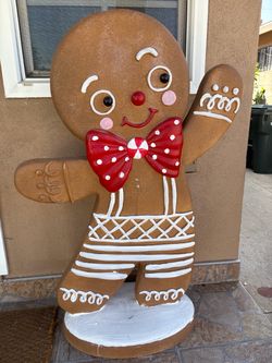Giant ceramic gingerbread man