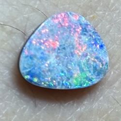 Australian Black Crystal Opal Cabochon