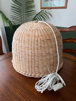 Natural Wicker Rattan Hanging Light Chandelier