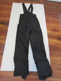 Youth 14 Black Snow Bibs, Sport Essentials