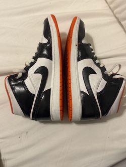 Auth Nike Air Jordan 1 Retro High OG "Electro Orange" Custom Painted Women’s Size 8